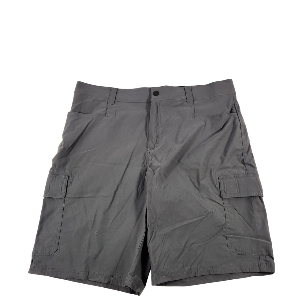Orvis Mens Cargo Shorts Gray Size 38 Stretch Hiking Outdoor Utility Techwear